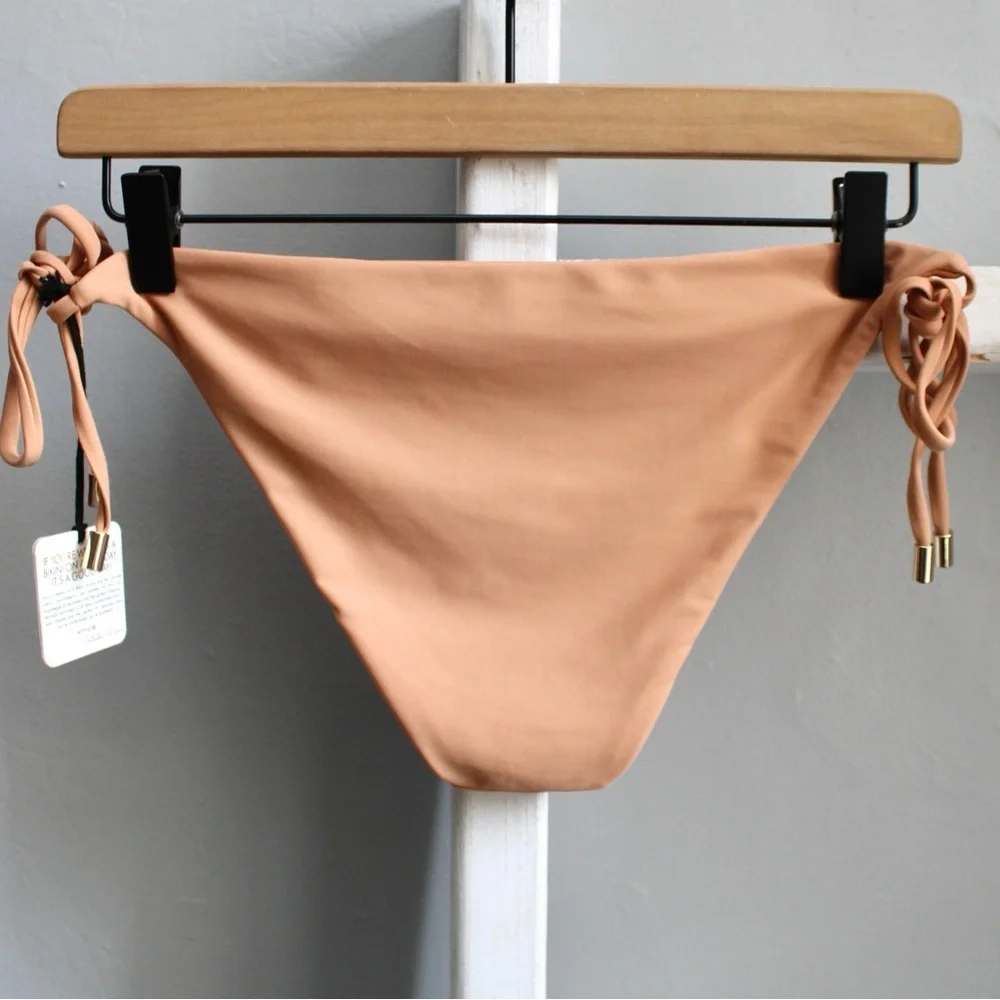 Monday Swimwear Nude Le Marais Bikini Bottom Size Small NWT